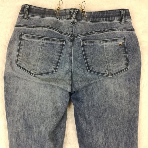 Democracy Womens Jeans Skinny Ankle Blue Denim Medium Wash "Ab"solution 8 - Picture 4 of 11